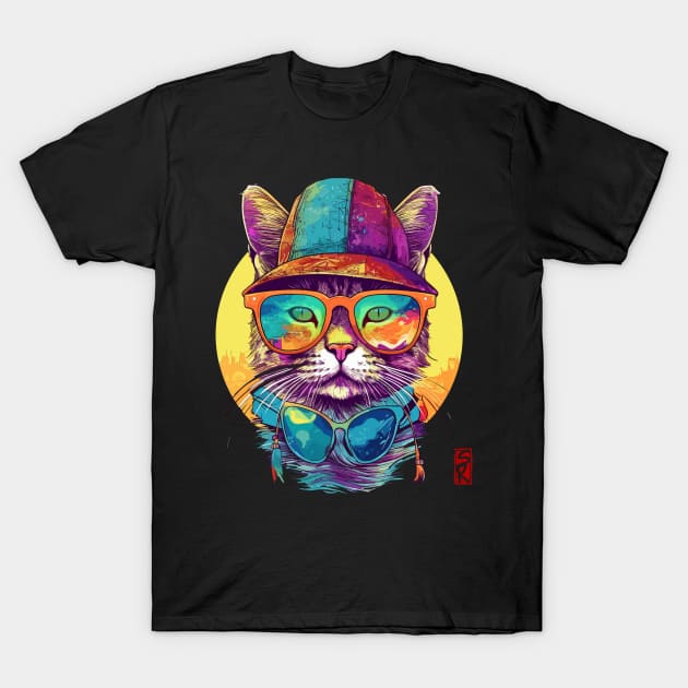 Cat hat T-Shirt by siriusreno